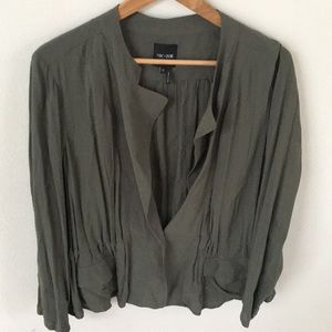NIC+ZOE Olive green think Layering Jacket Cardigan